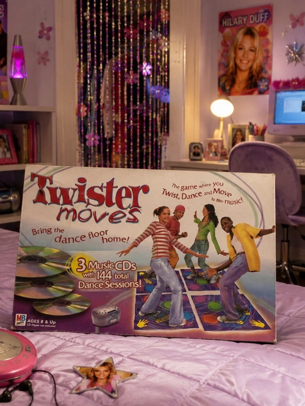 Twister Moves Dance Game 2003 Hasbro Complete Board Game Music CDs Party Fun